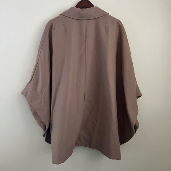 Ted Baker DONNATA Double Breasted Camel Wool Cape Coat | Size Large - Picture 10 of 11
